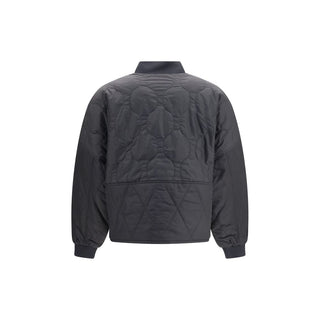 Black Polyester Bomber