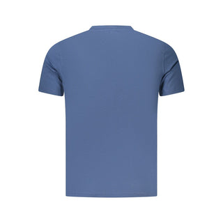 Blue Cotton Men's T-Shirt
