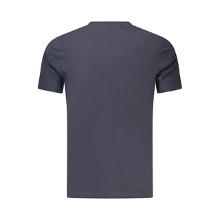 Blue Cotton Men's T-Shirt