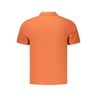 Orange Cotton Men's Polo Shirt