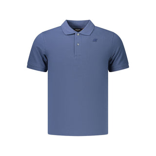 Blue Cotton Men's Polo Shirt