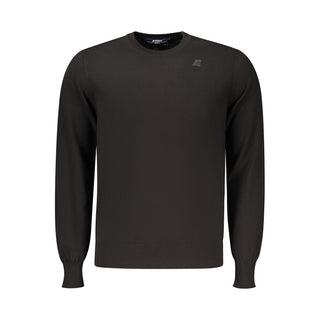 Black Cotton Menswear Sweater