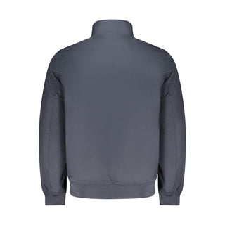 Blue Polyester Men's Jacket