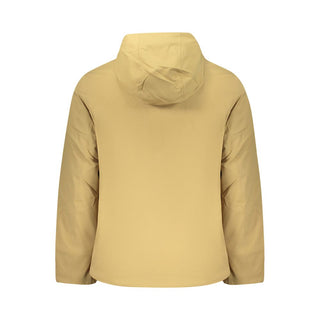 Beige Polyester Men's Jacket
