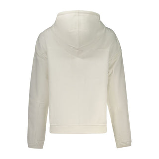 White Polyester Women's Sweatshirt