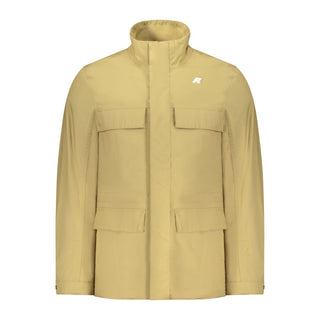 Beige Polyester Men's Jacket