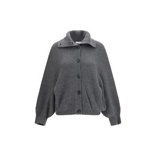 Gray Cashmere Cardigan