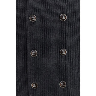 Gray Cashmere Cardigan