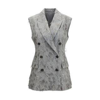 Gray Wool Oves Aries Sleeveless Jacket