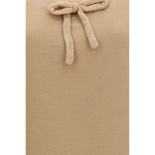 Beige Wool Oves Aries Casual Dress