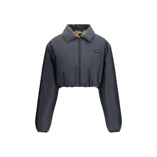 Gray Recycled Polyamide Shell Jacket