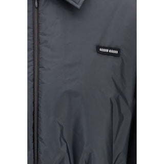 Gray Recycled Polyamide Shell Jacket