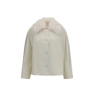 White Wool Oves Aries Full-Length Jacket