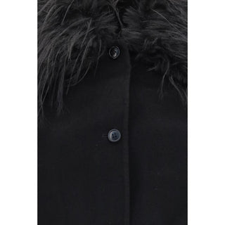 Black Wool Oves Aries Full-Length Jacket