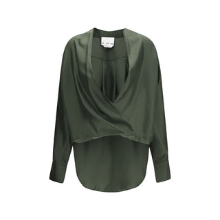 Bicolor Silk Blouse