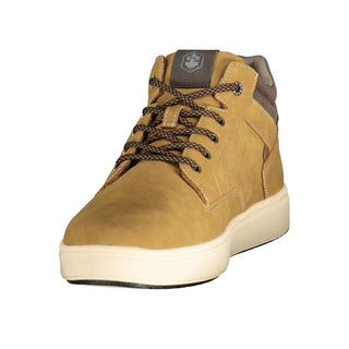 Brown Polyurethane Men's Sneaker