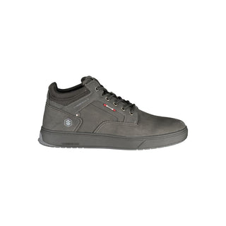 Black Polyurethane Men's Sneaker