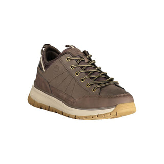 Brown Polyurethane Men's Sneaker