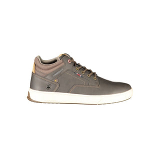 Brown Polyurethane Men's Sneaker