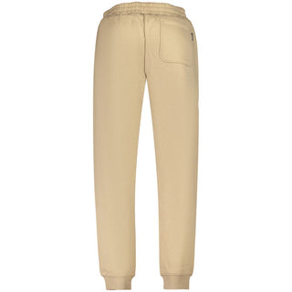 Beige Cotton Mens Trousers