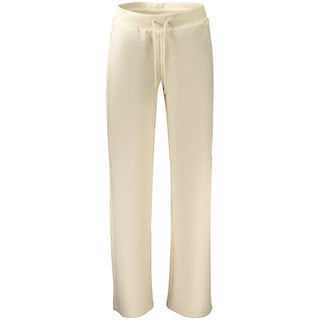 Beige Lyocell Women Trouser
