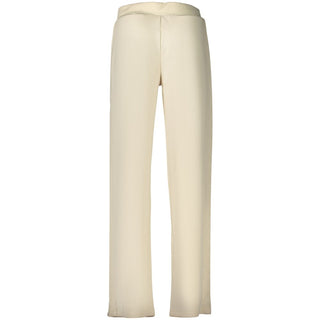 Beige Lyocell Women Trouser