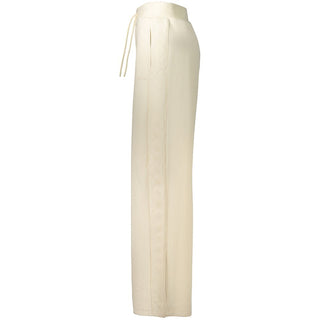 Beige Lyocell Women Trouser