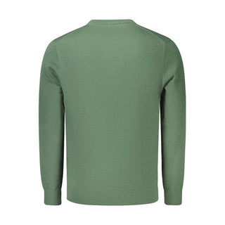 Green Cotton Men's Sweater