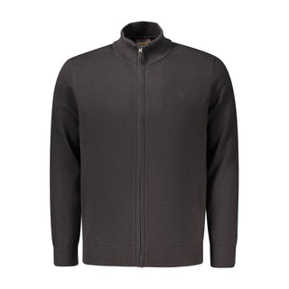 Black Cotton Men's Sweater