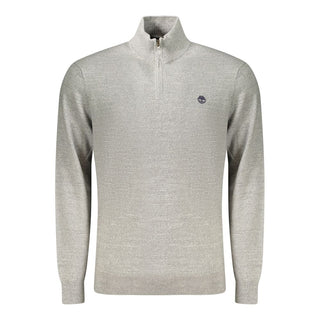 Gray Cotton Men's Sweater