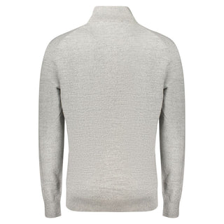 Gray Cotton Men's Sweater