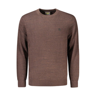 Brown Cotton Men's Sweater