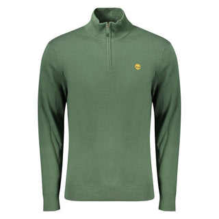 Green Cotton Men's Sweater