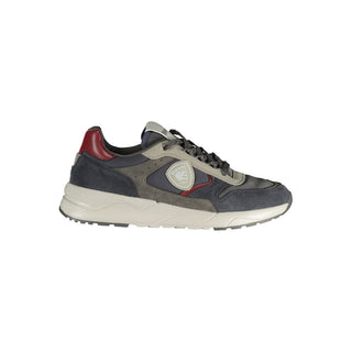 Blue Polyester Men's Sneaker