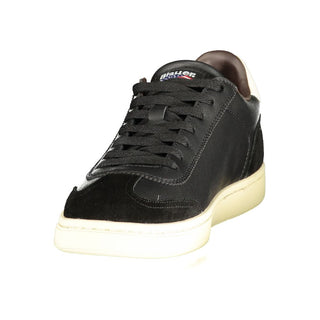 Black Polyurethane Mens Sneaker