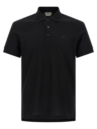 Black Cotton Polo Shirt