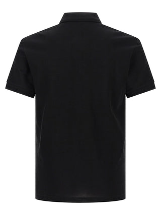 Black Cotton Polo Shirt