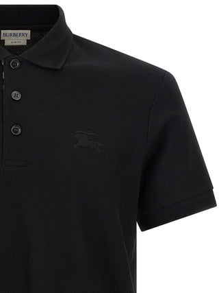 Black Cotton Polo Shirt
