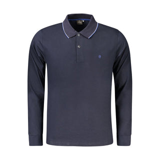 Blue Cotton Men's Polo