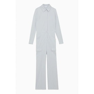 Gray Polyester Jumpsuit