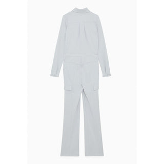 Gray Polyester Jumpsuit