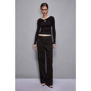 Black Viscose Sweatshirt