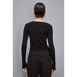 Black Viscose Sweatshirt