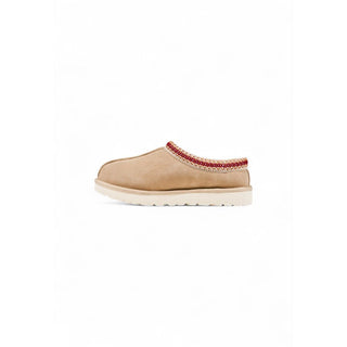 Beige Leather Ankle Boots