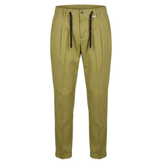 Green Cotton Men Pants