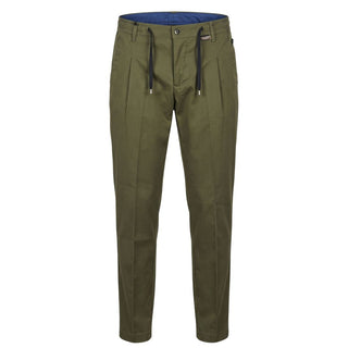 Green Cotton Men Pants