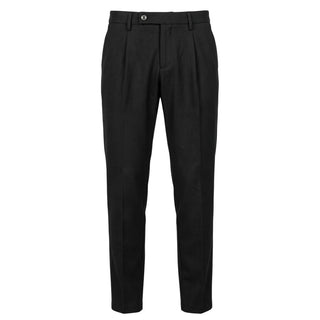 Black Viscose Men Pants