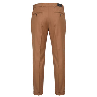 Brown Viscose Men Pants