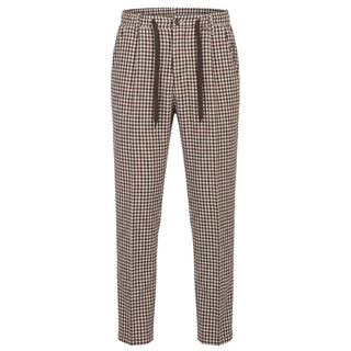 Brown Cotton Men Pant