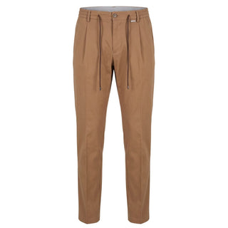 Brown Cotton Men Pants
